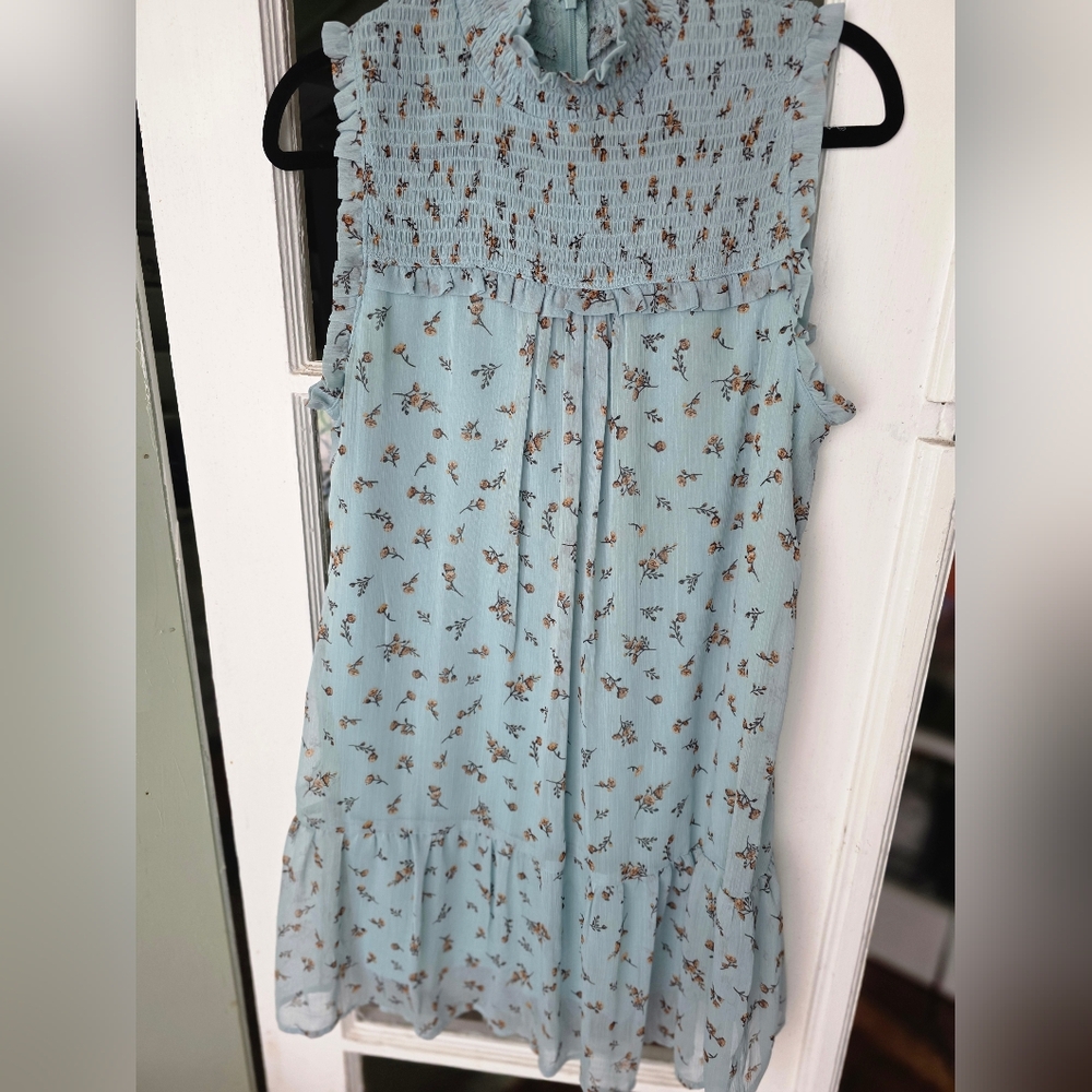 Wild Fable Light Blue Floral Dress - Picture 7 of 7